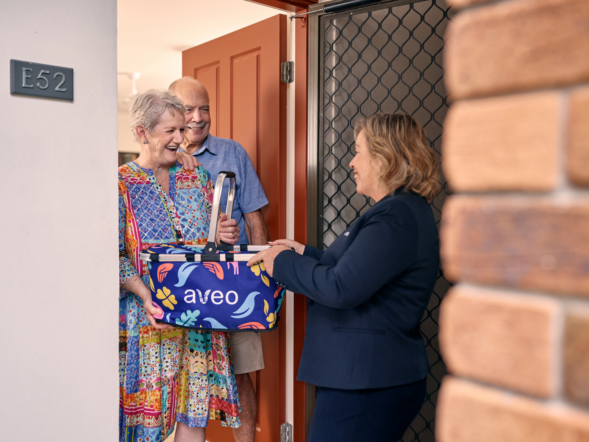 Residents moving in receiving welcome basket
