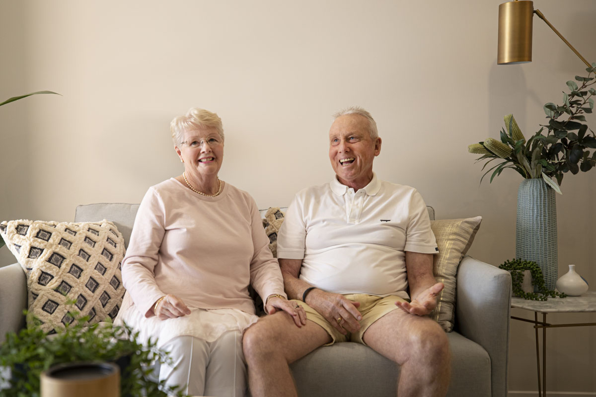 Residents Gabrielle and Roger